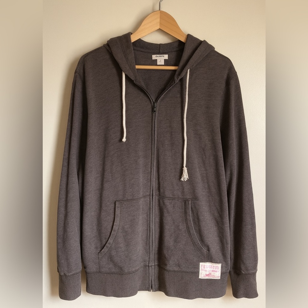 Limited Edition‎ Old Navy Heritage women’s Grey sz XL full zip jacket 90’s Y2K